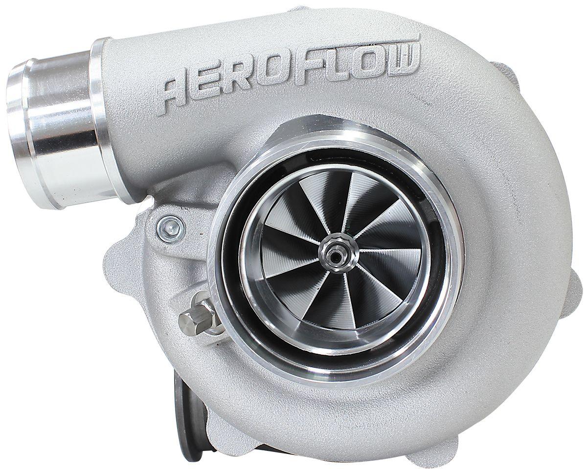 Aeroflow Performance External Wastegate, V-Band Inlet & Exhaust Flanges Aeroflow BOOSTED 5455 1.01 Reverse Rotation Turbocharger 650HP, Natural Cast Finish AF800 SR