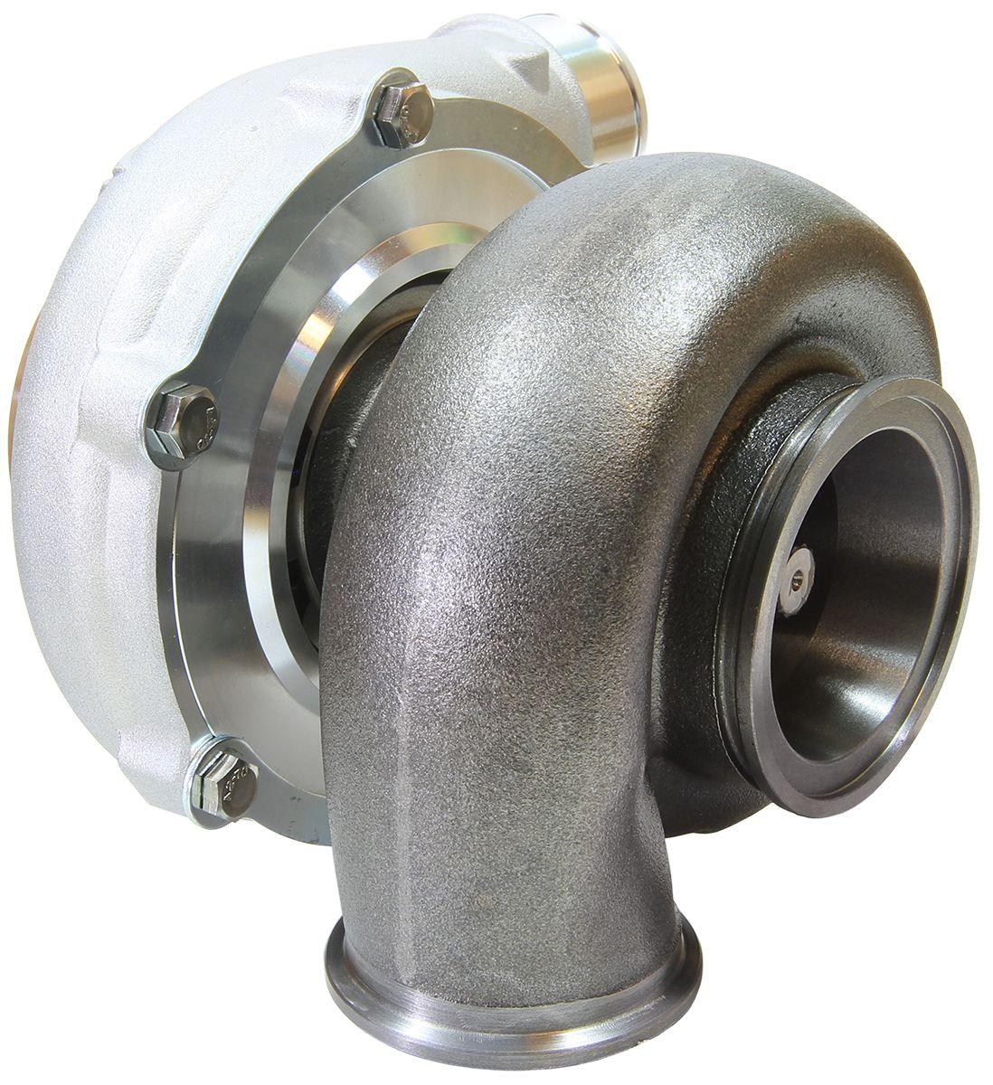 Aeroflow Performance External Wastegate, V-Band Inlet & Exhaust Flanges Aeroflow BOOSTED 5455 1.01 Reverse Rotation Turbocharger 650HP, Natural Cast Finish AF800 SR