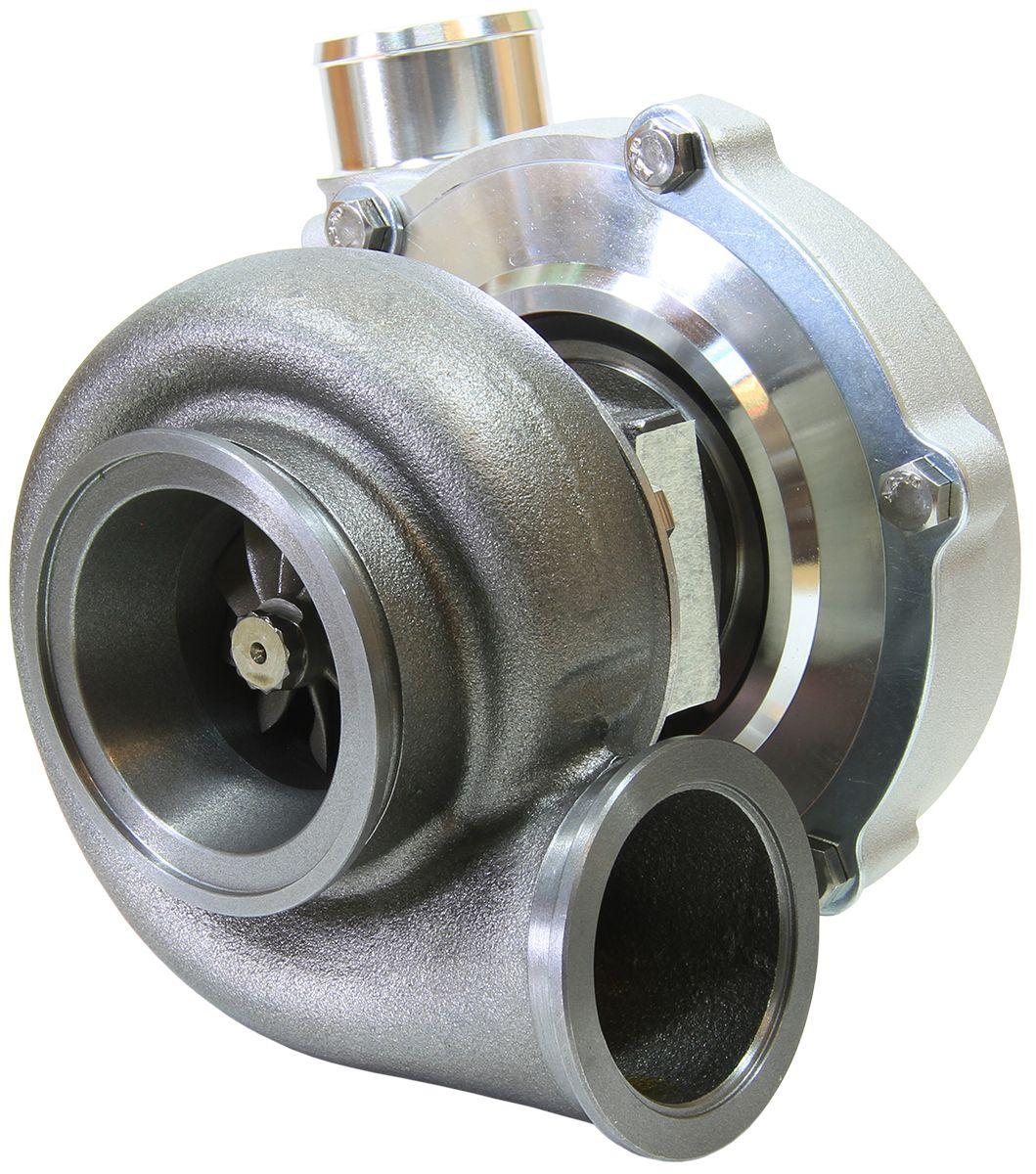 Aeroflow Performance External Wastegate, V-Band Inlet & Exhaust Flanges Aeroflow BOOSTED 5455 .83 Reverse Rotation Turbocharger 650HP, Natural Cast Finish AF8005 SR