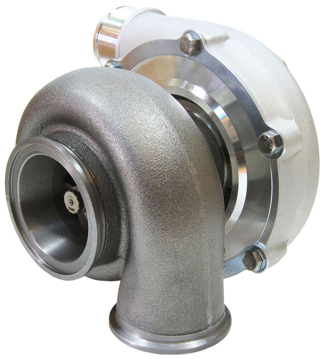 Aeroflow Performance External Wastegate, V-Band Inlet & Exhaust Flanges Aeroflow BOOSTED 5455 V-Band .83 Turbocharger 650HP, Natural Cast Finish AF8005-3031 SR