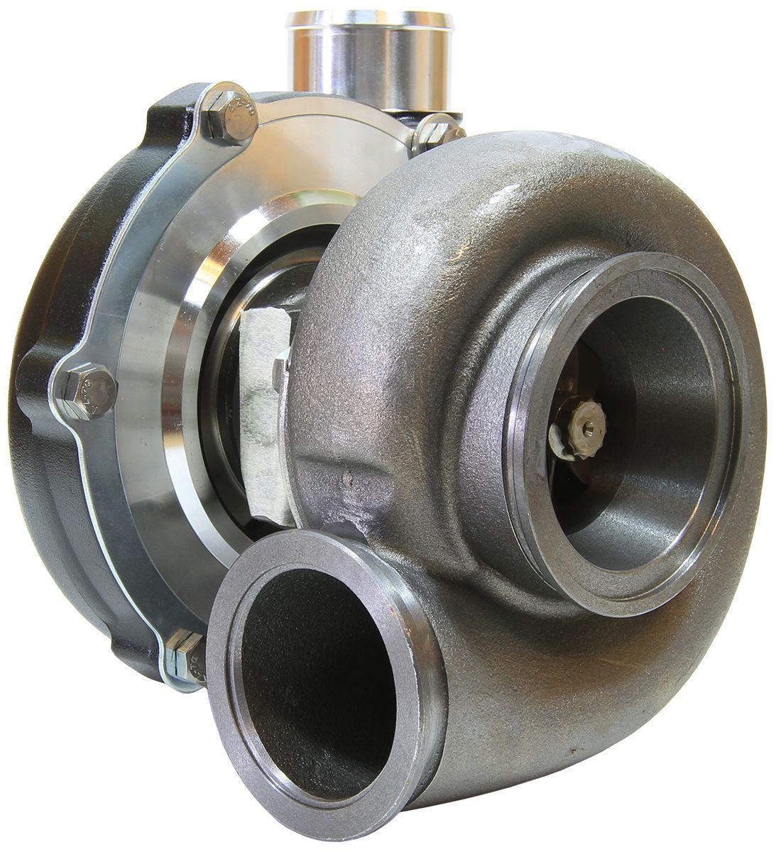 Aeroflow Performance External Wastegate, V-Band Inlet & Exhaust Flanges Aeroflow BOOSTED 5855 V-Band 1.01 Turbocharger 750HP, Hi Temp Black Finish AF8005-3034BLK SR