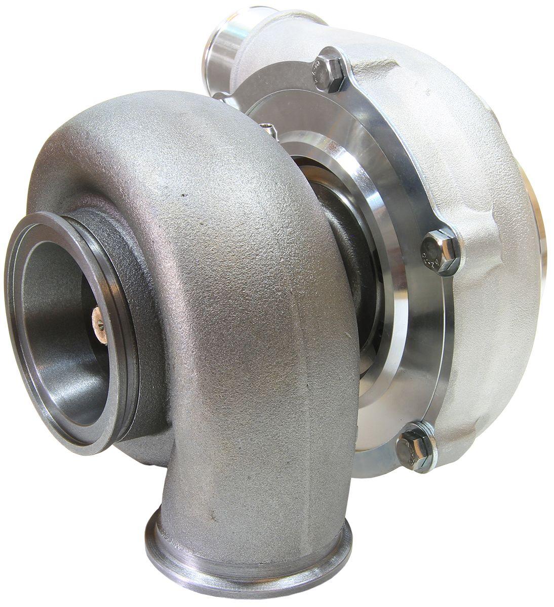 Aeroflow Performance External Wastegate, V-Band Inlet & Exhaust Flanges Aeroflow BOOSTED 5855 V-Band 1.01 Turbocharger 750HP, Natural Cast Finish AF8005-3034 SR