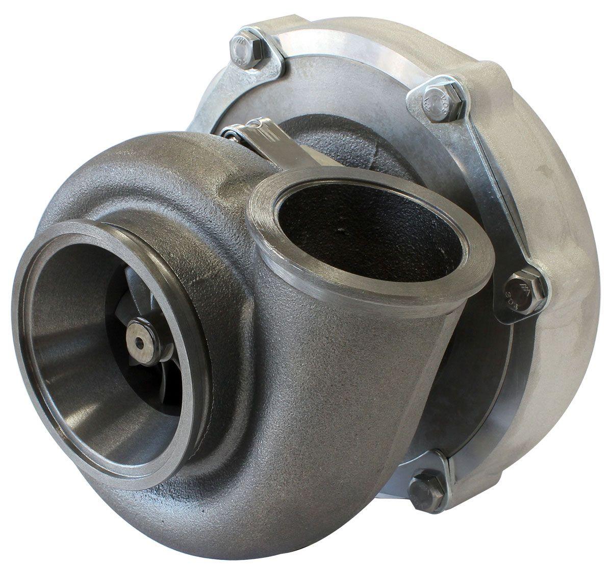 Aeroflow Performance External Wastegate, V-Band Inlet & Exhaust Flanges Aeroflow BOOSTED 6255 1.21 Reverse Rotation Turbocharger 900HP, Natural Cast Finish AF800 SR
