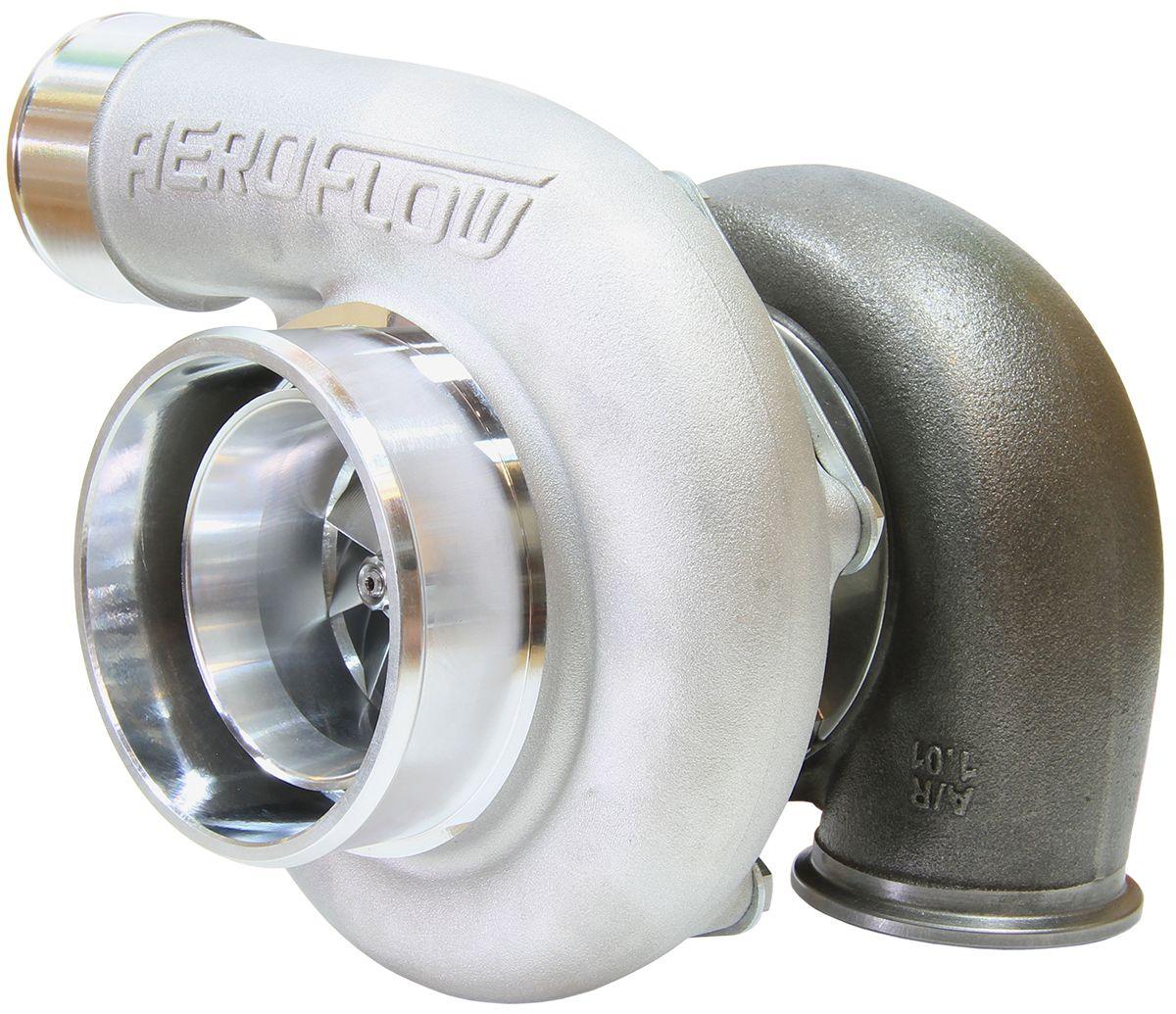 Aeroflow Performance External Wastegate, V-Band Inlet & Exhaust Flanges Aeroflow BOOSTED 6662 1.01 Reverse Rotation Turbocharger 900HP, Natural Cast Finish AF800 SR