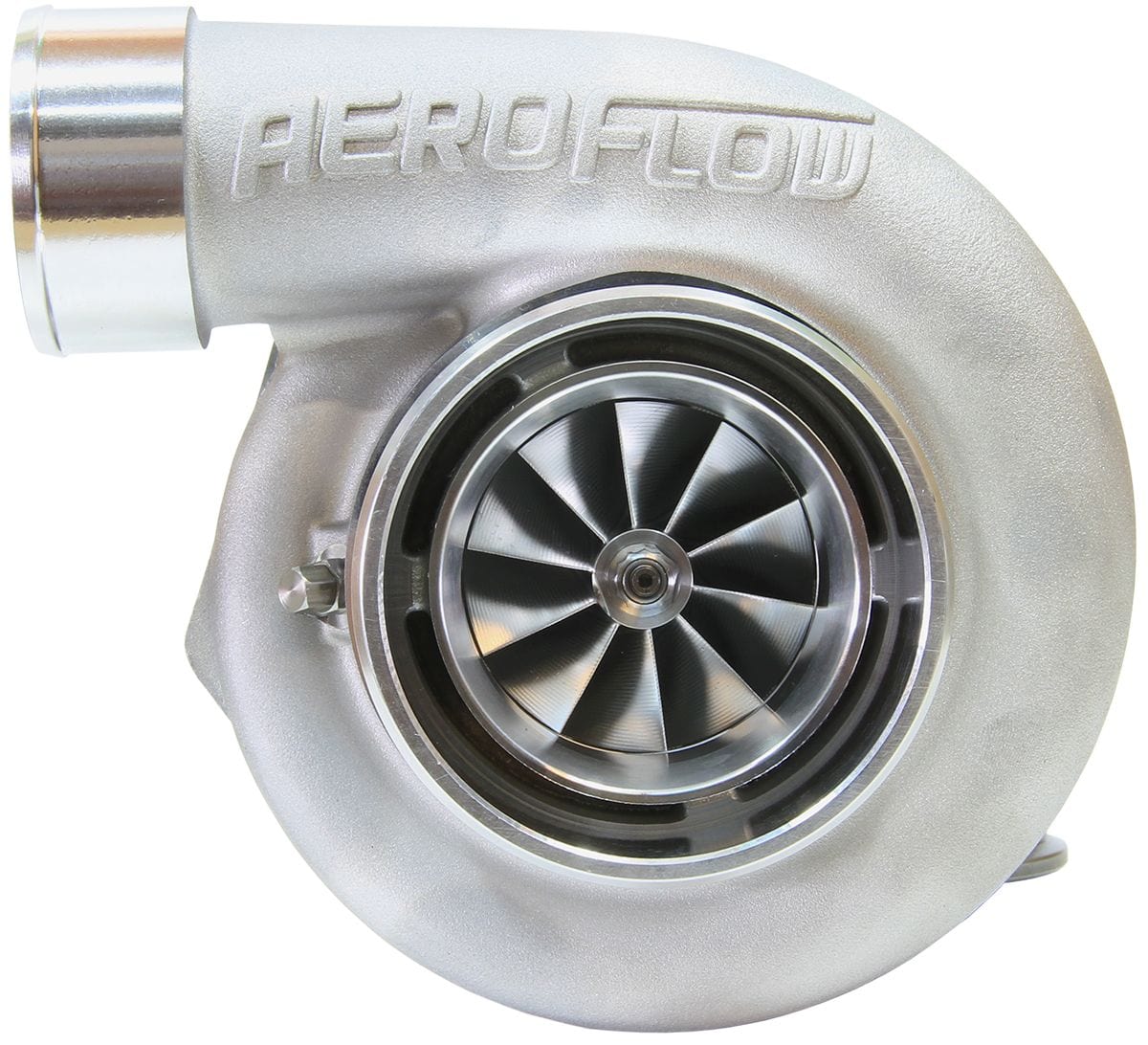 Aeroflow Performance External Wastegate, V-Band Inlet & Exhaust Flanges Aeroflow BOOSTED 6662 1.01 Reverse Rotation Turbocharger 900HP, Natural Cast Finish AF800 SR