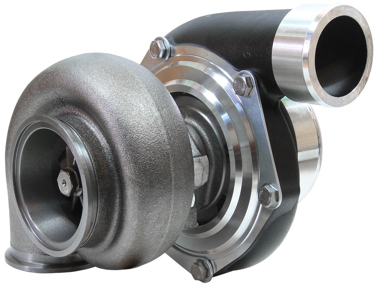 Aeroflow Performance External Wastegate, V-Band Inlet & Exhaust Flanges Aeroflow BOOSTED 6662 .83 Reverse Rotation Turbocharger 900HP, Hi Temp Black Finish AF800 SR