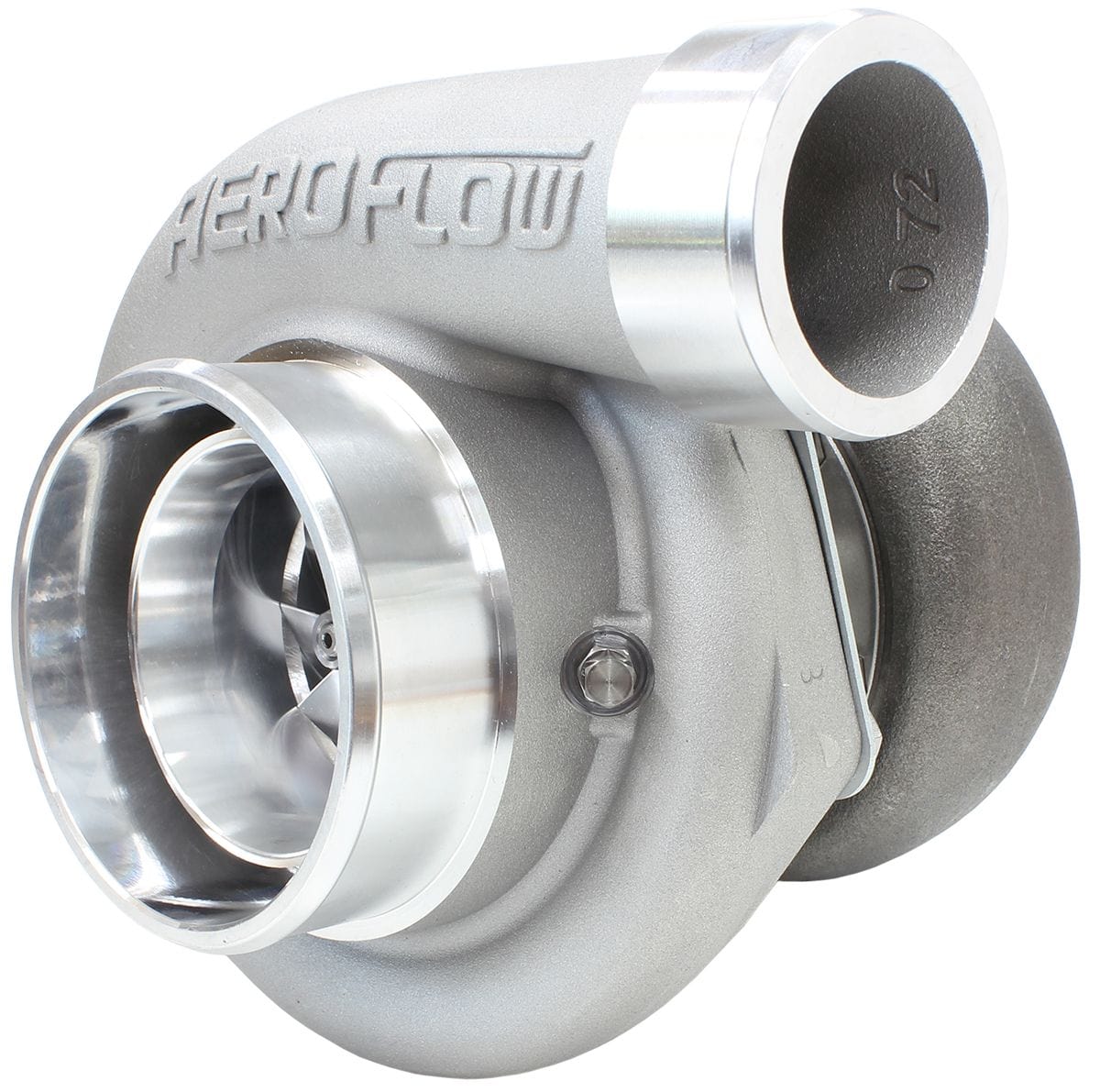 Aeroflow Performance External Wastegate, V-Band Inlet & Exhaust Flanges Aeroflow BOOSTED 6662 V-Band 1.01 Turbocharger 900HP, Natural Cast Finish AF8005-3023 SR