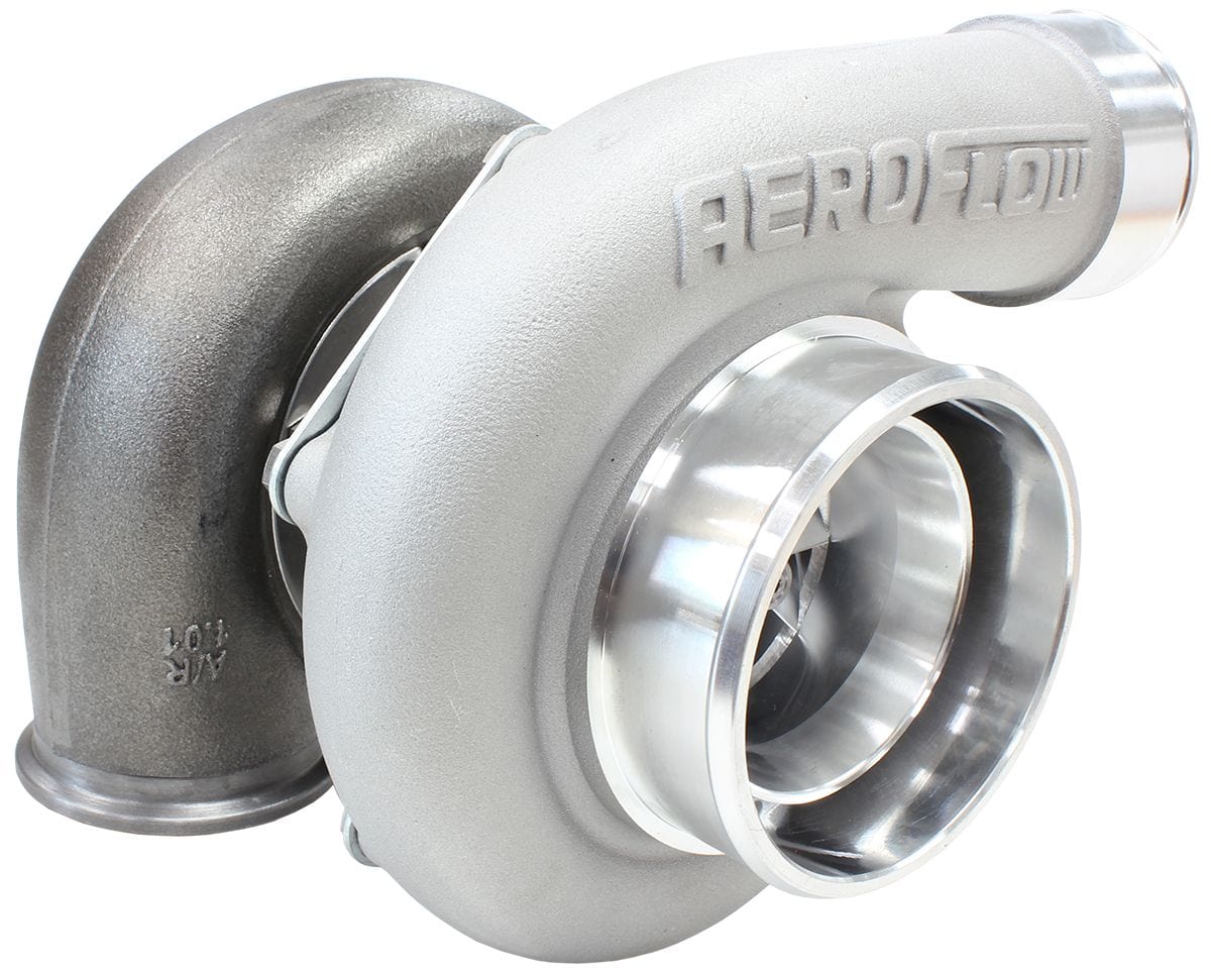 Aeroflow Performance External Wastegate, V-Band Inlet & Exhaust Flanges Aeroflow BOOSTED 6662 V-Band 1.01 Turbocharger 900HP, Natural Cast Finish AF8005-3023 SR