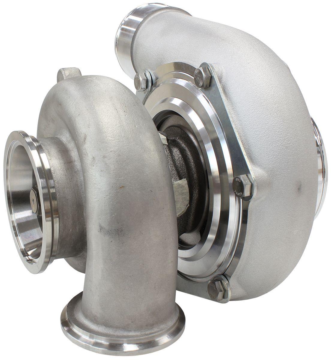 Aeroflow Performance External Wastegate, V-Band Inlet & Exhaust Flanges Aeroflow BOOSTED 6662 V-Band .82 Turbocharger 900HP, Natural Cast Finish AF8005-3020 SR