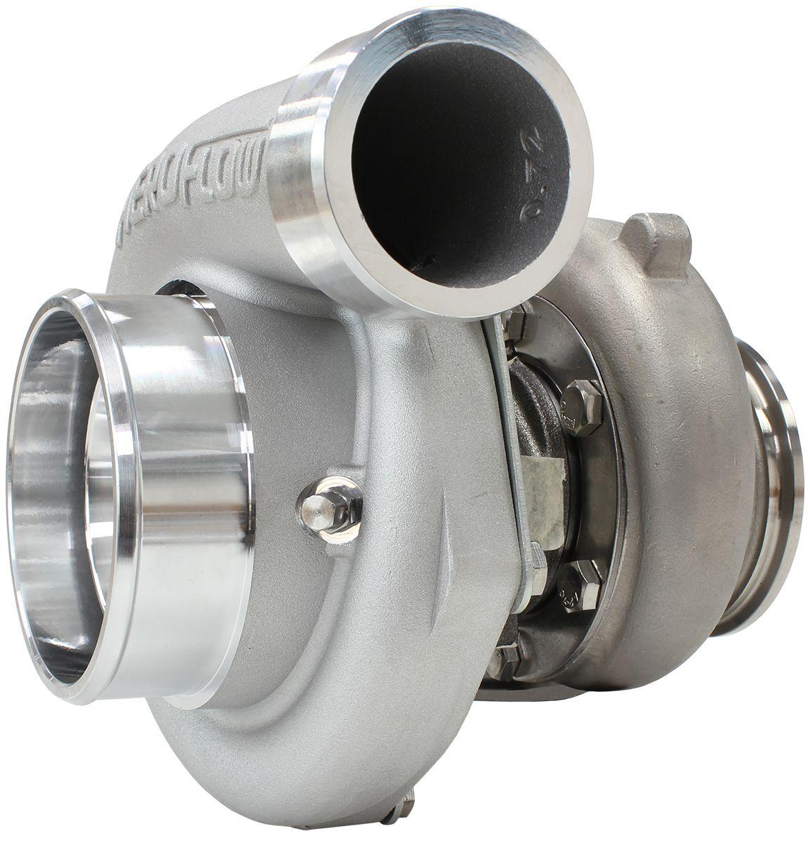 Aeroflow Performance External Wastegate, V-Band Inlet & Exhaust Flanges Aeroflow BOOSTED 6662 V-Band .82 Turbocharger 900HP, Natural Cast Finish AF8005-3020 SR