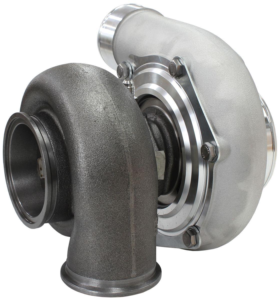 Aeroflow Performance External Wastegate, V-Band Inlet & Exhaust Flanges Aeroflow BOOSTED 6662 V-Band .83 Turbocharger 900HP, Natural Cast Finish AF8005-3022 SR