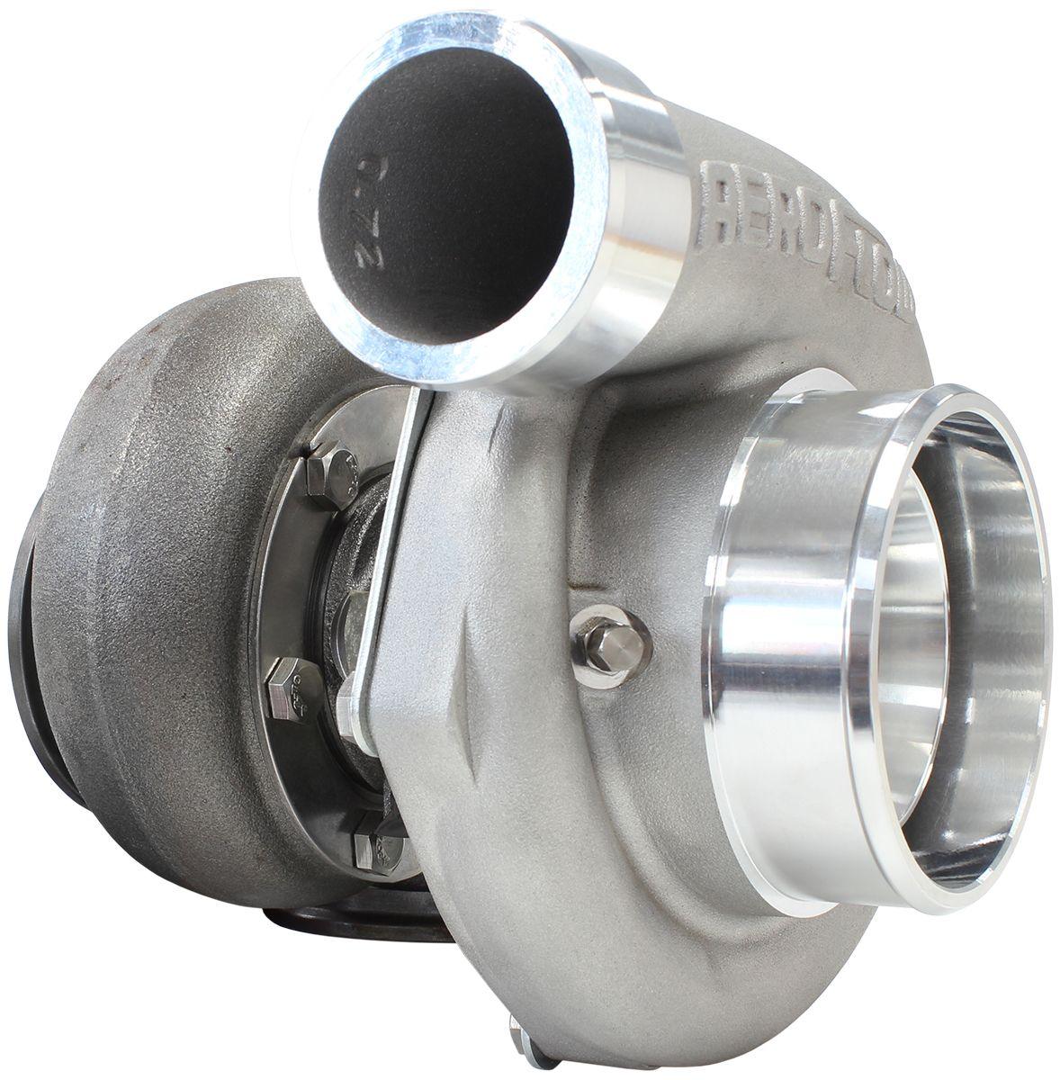 Aeroflow Performance External Wastegate, V-Band Inlet & Exhaust Flanges Aeroflow BOOSTED 6762 .83 Reverse Rotation Turbocharger 950HP, Natural Cast Finish AF8005 SR