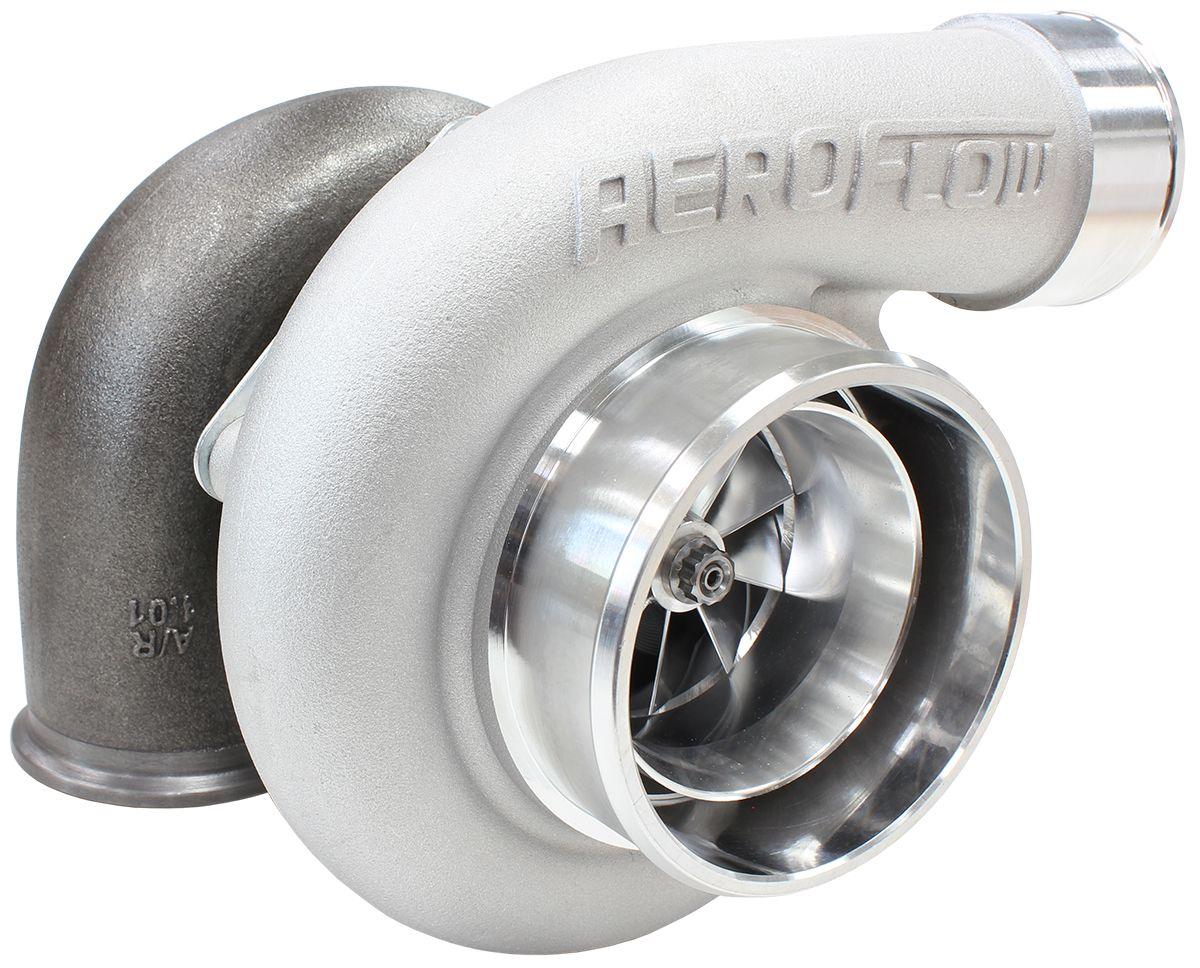 Aeroflow Performance External Wastegate, V-Band Inlet & Exhaust Flanges Aeroflow BOOSTED 6762 V-Band 1.01 Turbocharger 950HP, Natural Cast Finish AF8005-3026 SR