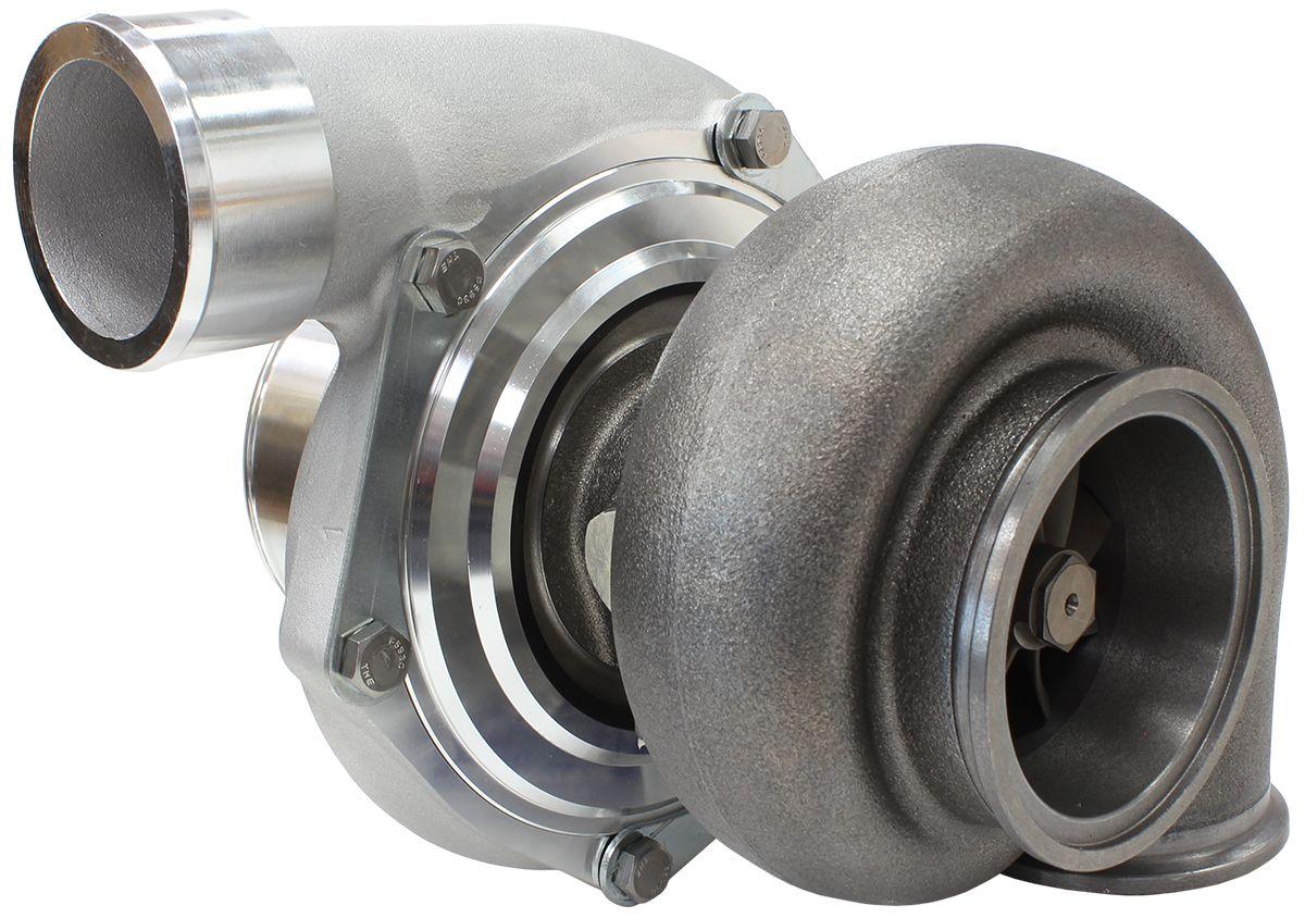 Aeroflow Performance External Wastegate, V-Band Inlet & Exhaust Flanges Aeroflow BOOSTED 6762 V-Band .83 Turbocharger 950HP, Natural Cast Finish AF8005-3025 SR