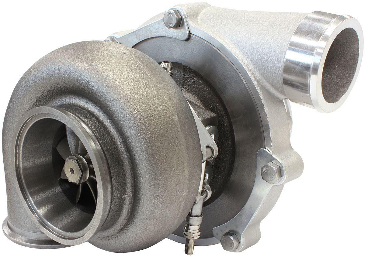 Aeroflow Performance External Wastegate, V-Band Inlet & Exhaust Flanges Aeroflow BOOSTED 6862 .83 Reverse Rotation Turbocharger 1050HP, Natural Cast Finish AF800 SR