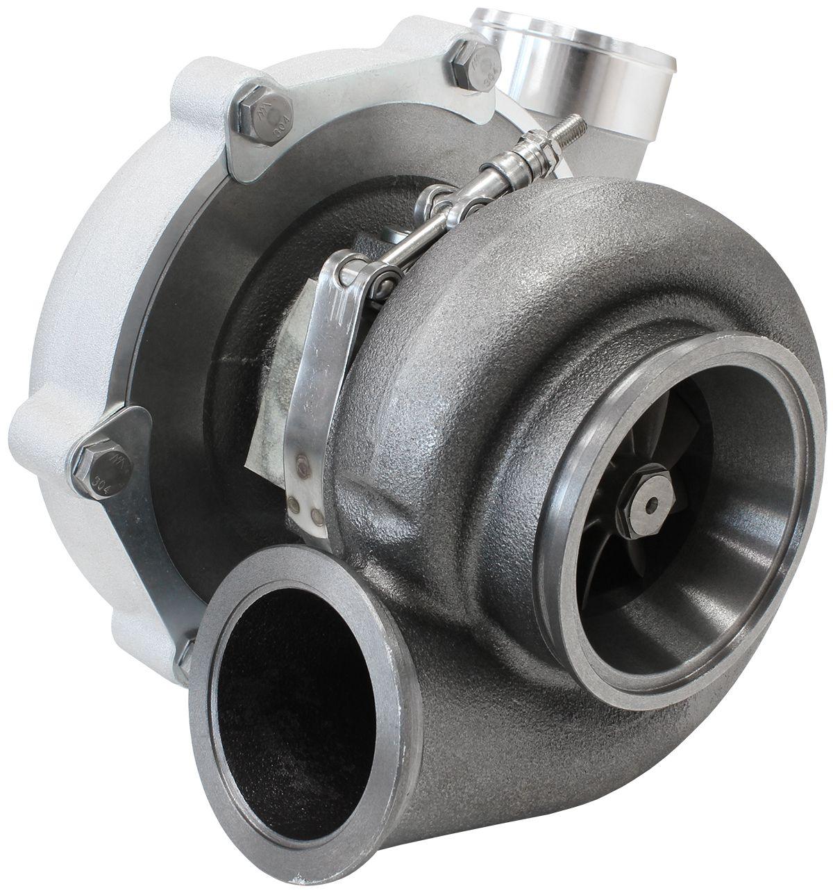 Aeroflow Performance External Wastegate, V-Band Inlet & Exhaust Flanges Aeroflow BOOSTED 6862 .83 Turbocharger 1050HP, Natural Cast Finish AF8005-3072 SR