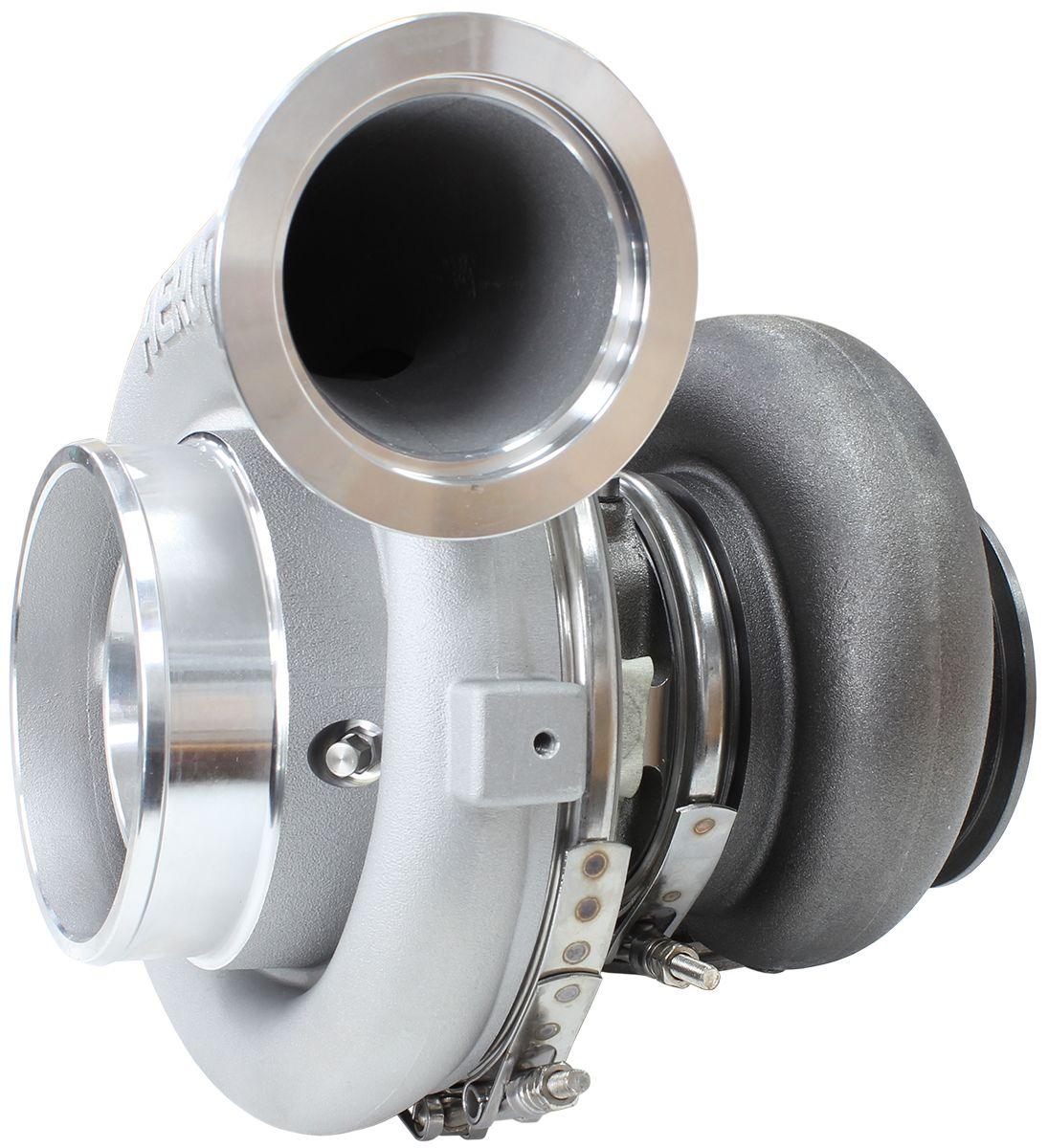 Aeroflow Performance External Wastegate, V-Band Inlet & Exhaust Flanges Aeroflow BOOSTED 7675 V-Band 1.16 Turbocharger 1120HP, Natural Cast Finish AF8005-4013 SR