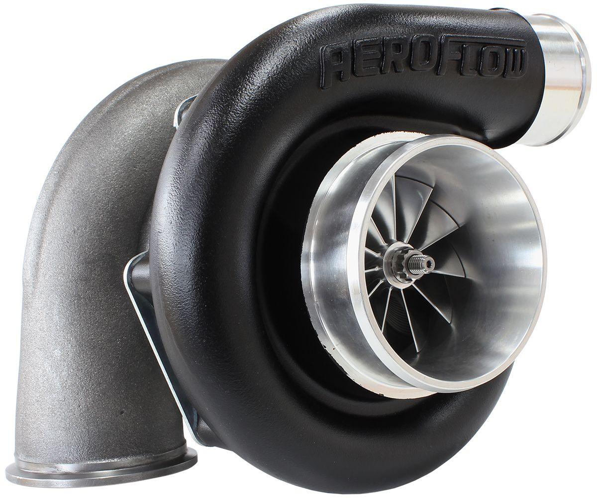 Aeroflow Performance External Wastegate, V-Band Inlet & Exhaust Flanges Aeroflow BOOSTED 7875 V-Band .96 Turbocharger 1050HP, Hi Temp Black Finish AF8005-4030BLK SR