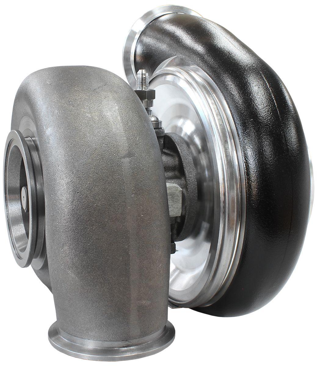 Aeroflow Performance External Wastegate, V-Band Inlet & Exhaust Flanges Aeroflow BOOSTED 7975 V-Band 1.01 Turbocharger 1450HP, Hi Temp Black Finish AF8005-4010BL SR