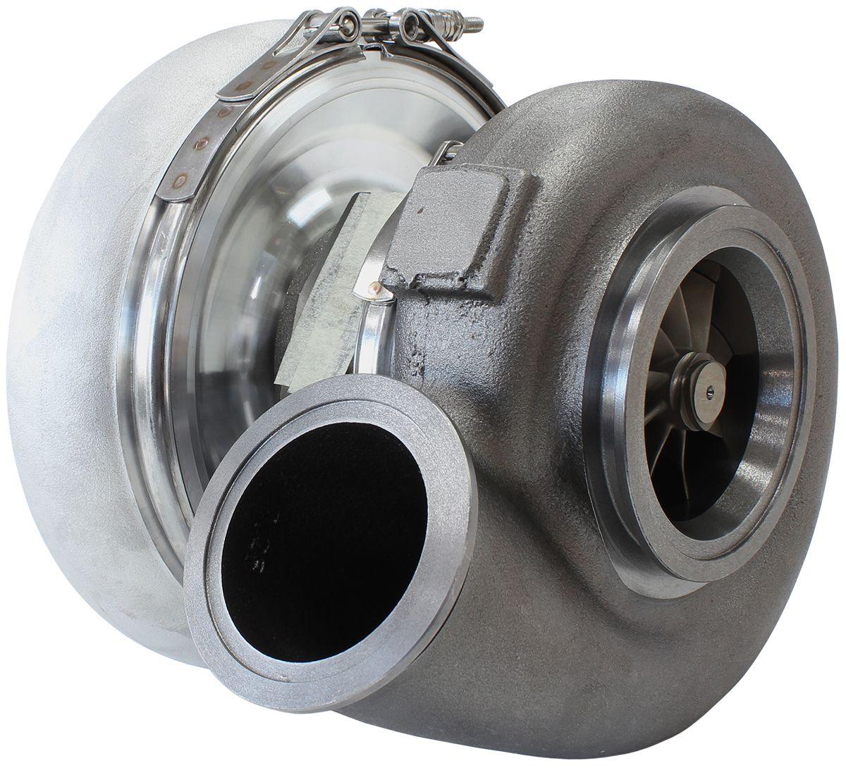 Aeroflow Performance External Wastegate, V-Band Inlet & Exhaust Flanges Aeroflow BOOSTED 7975 V-Band 1.01 Turbocharger 1450HP, Natural Cast Finish AF8005-4010 SR