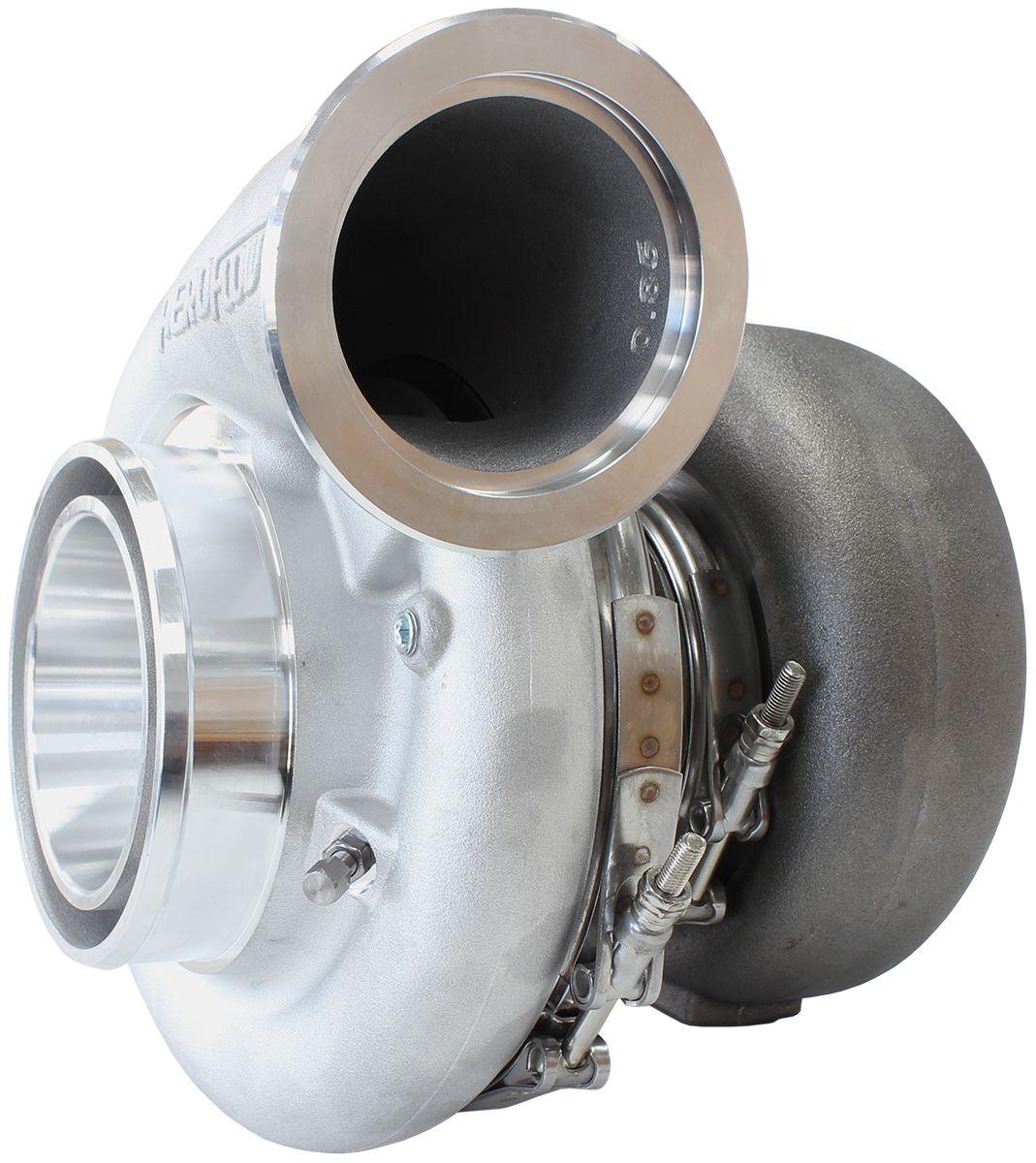 Aeroflow Performance External Wastegate, V-Band Inlet & Exhaust Flanges Aeroflow BOOSTED 7975 V-Band 1.01 Turbocharger 1450HP, Natural Cast Finish AF8005-4010 SR