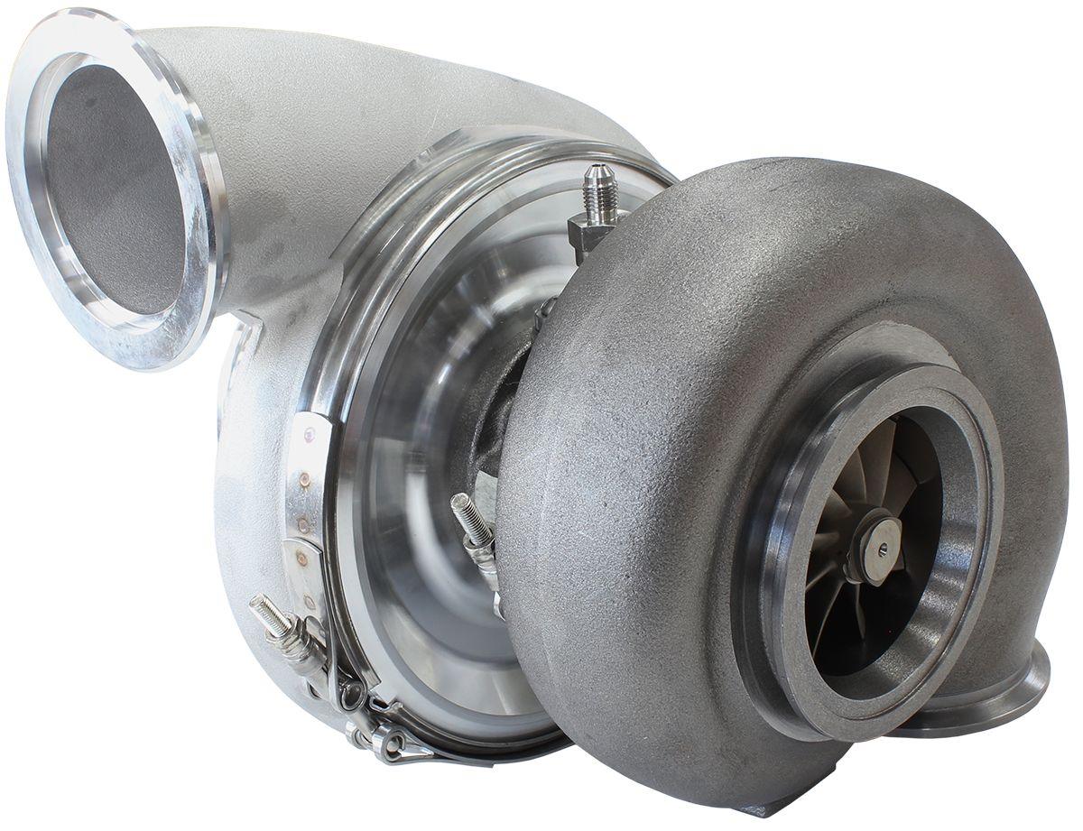 Aeroflow Performance External Wastegate, V-Band Inlet & Exhaust Flanges Aeroflow BOOSTED 7975 V-Band 1.15 Turbocharger 1450HP, Natural Cast Finish AF8005-4011 SR