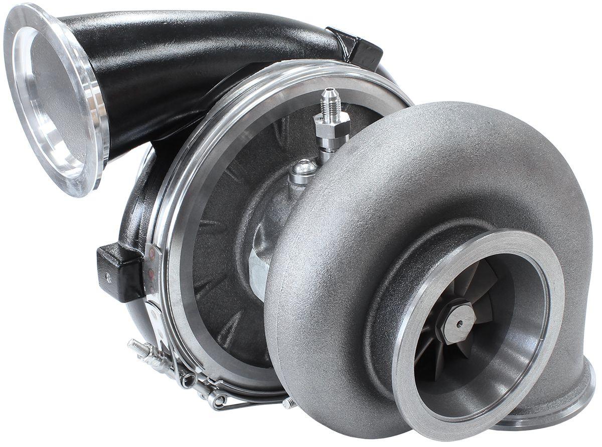 Aeroflow Performance External Wastegate, V-Band Inlet & Exhaust Flanges Aeroflow BOOSTED 8077 V-Band 1.16 Turbocharger 1250HP, Hi Temp Black Finish AF8005-4015BL SR