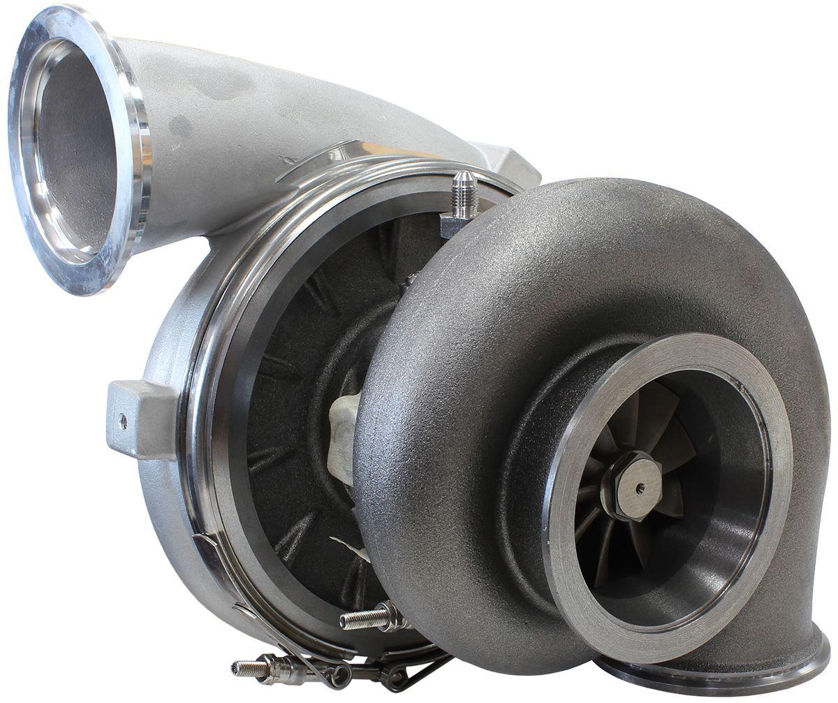 Aeroflow Performance External Wastegate, V-Band Inlet & Exhaust Flanges Aeroflow BOOSTED 8077 V-Band 1.16 Turbocharger 1250HP, Natural Cast Finish AF8005-4015 SR