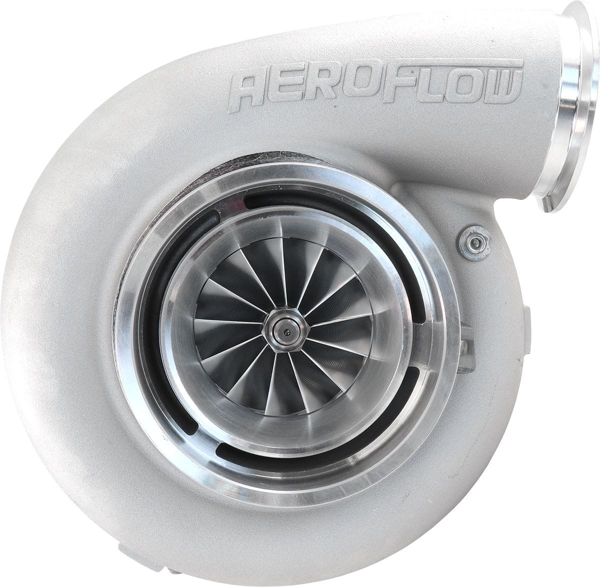 Aeroflow Performance External Wastegate, V-Band Inlet & Exhaust Flanges Aeroflow BOOSTED 88102 V-Band 1.22 Turbocharger 2500HP, Natural Cast Finish AF8005-6021 SR