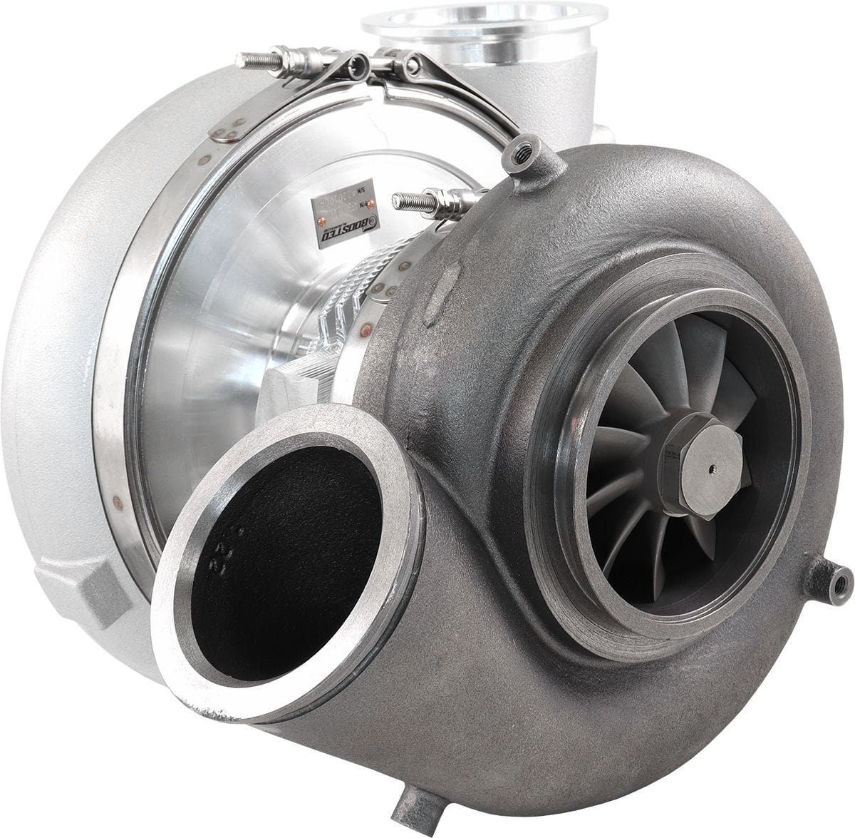 Aeroflow Performance External Wastegate, V-Band Inlet & Exhaust Flanges Aeroflow BOOSTED 88102 V-Band 1.22 Turbocharger 2500HP, Natural Cast Finish AF8005-6021 SR