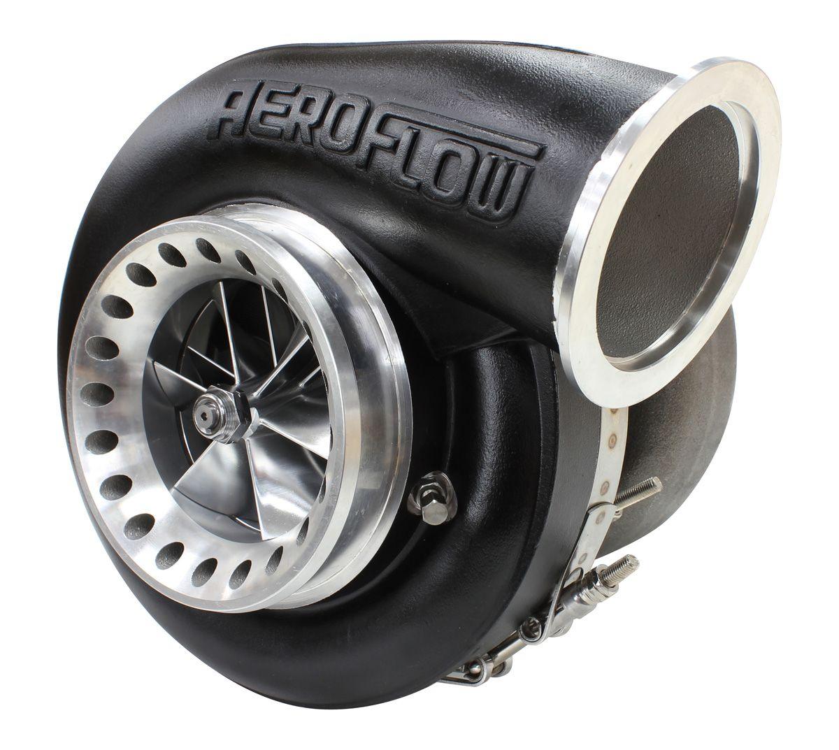 Aeroflow Performance External Wastegate, V-Band Inlet & Exhaust Flanges Aeroflow BOOSTED 8888 V-Band 1.31 Turbocharger 1600HP, Hi Temp Black Finish AF8006-6003BL SR