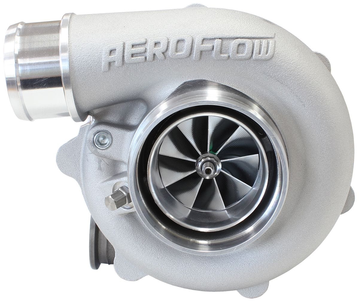 Aeroflow Performance External Wastegate, V-Band Inlet & Exhaust Flanges Aeroflow BOOSTED B5455 1.01 Reverse Rotation Turbocharger 660HP, Natural Cast Finish AF80 SR