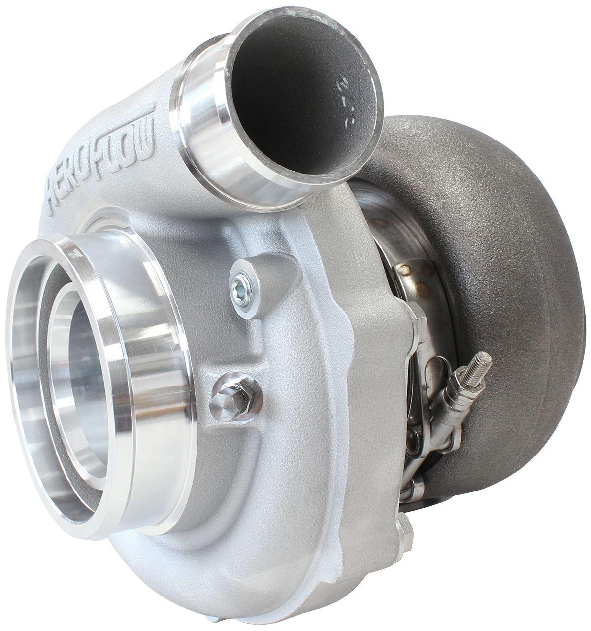 Aeroflow Performance External Wastegate, V-Band Inlet & Exhaust Flanges Aeroflow BOOSTED B5855 1.01 Turbocharger 770HP, Natural Cast Finish AF8005-3049 SR