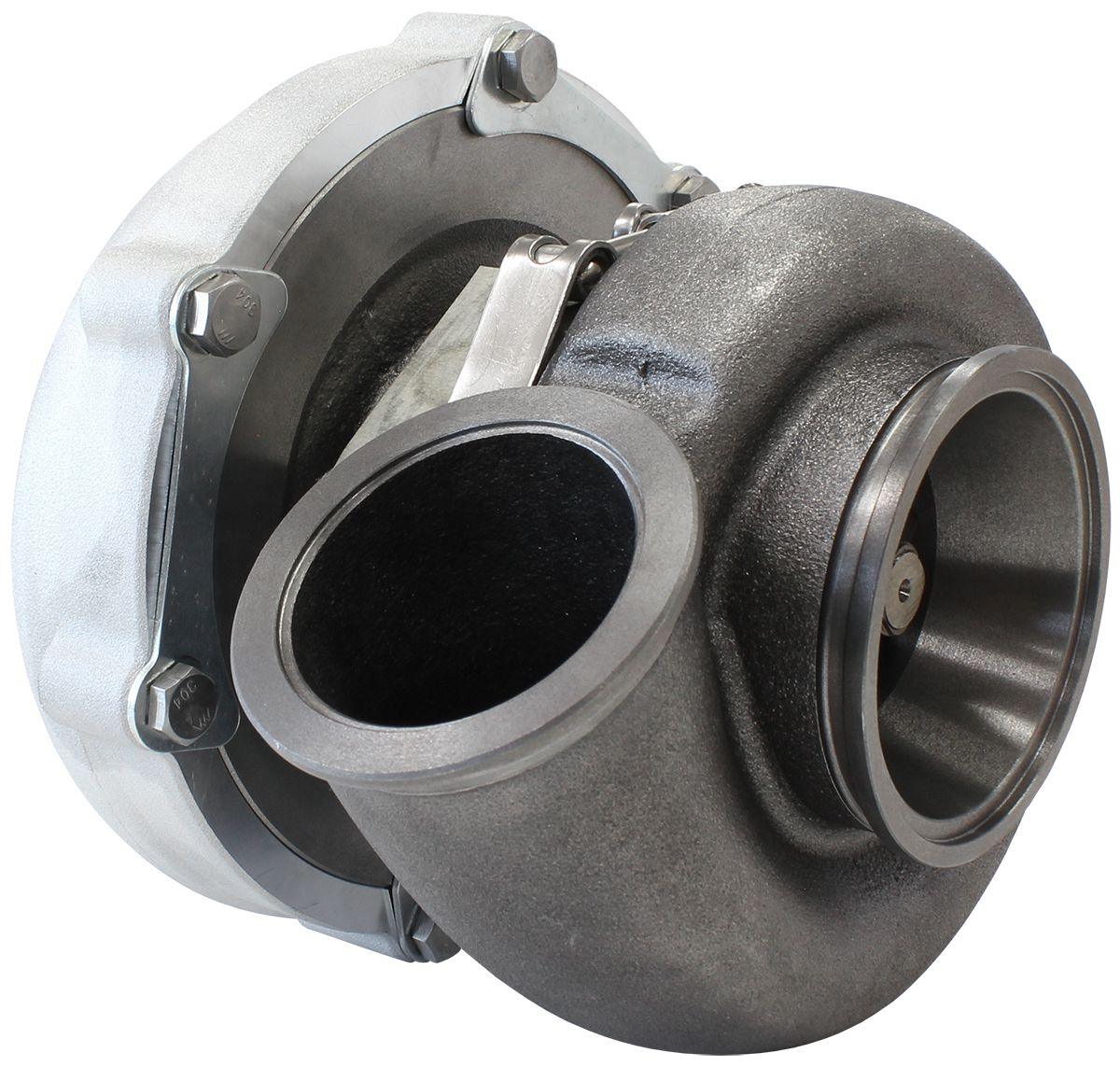 Aeroflow Performance External Wastegate, V-Band Inlet & Exhaust Flanges Aeroflow BOOSTED B5855 1.01 Turbocharger 770HP, Natural Cast Finish AF8005-3049 SR