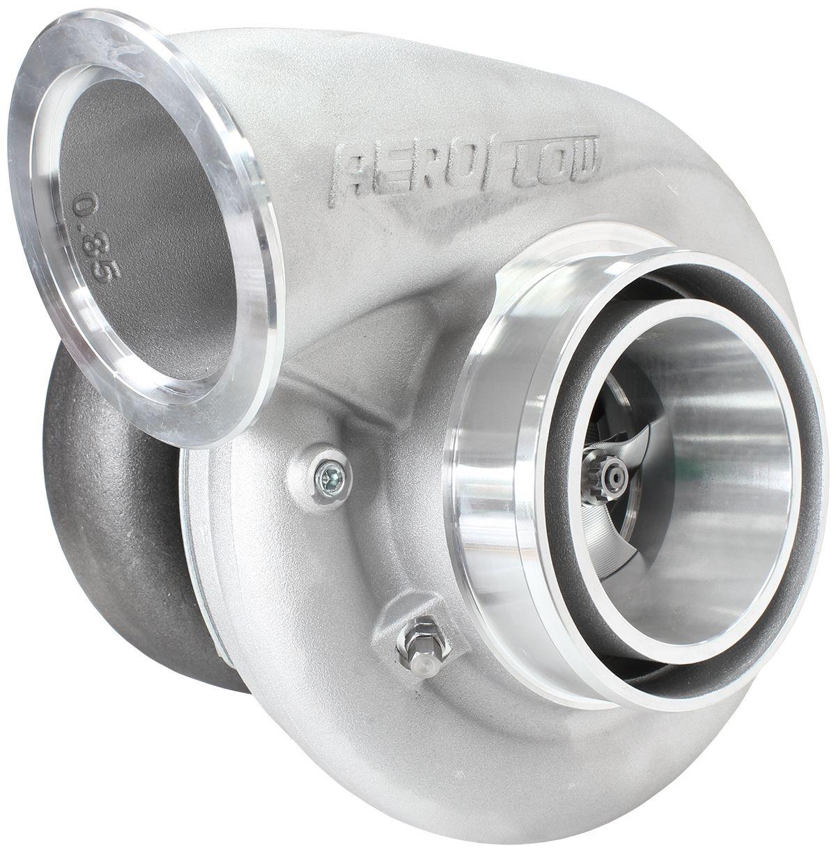 Aeroflow Performance External Wastegate, V-Band Inlet & Exhaust Flanges Aeroflow BOOSTED B7875 1.01 Reverse Rotation Turbocharger 1150HP, Natural Cast Finish AF8 SR