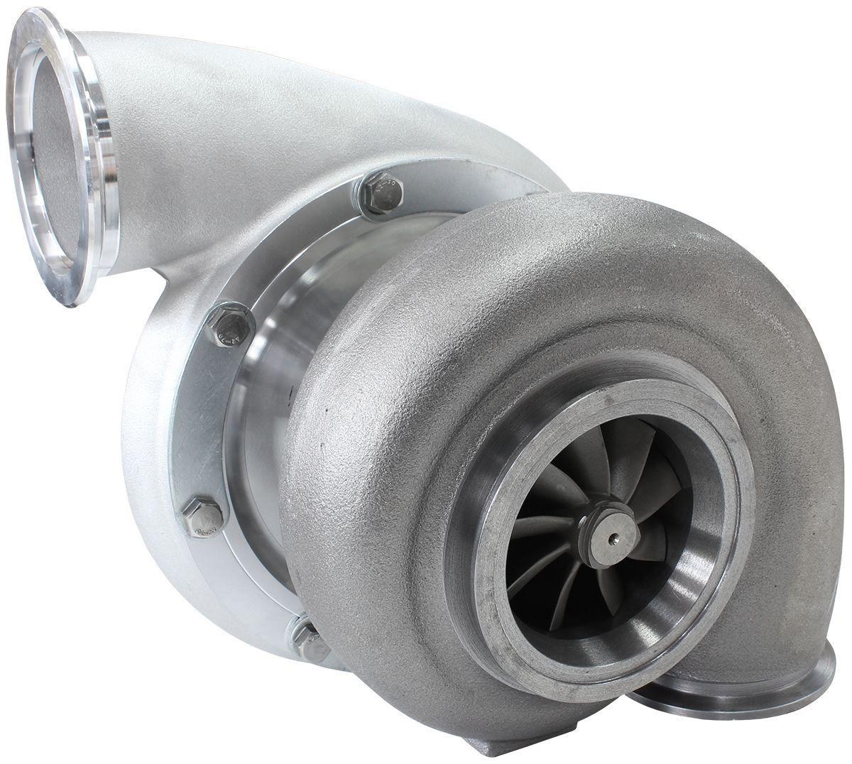 Aeroflow Performance External Wastegate, V-Band Inlet & Exhaust Flanges Aeroflow BOOSTED B7875 V-Band 1.01 Turbocharger 1150HP, Natural Cast Finish AF8006-4024 SR