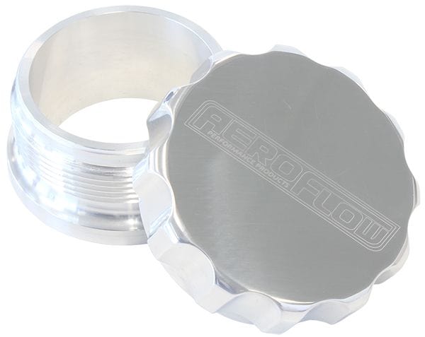 Aeroflow Performance Fabrication 1.5" / Polished Billet Aluminium Weld-On Filler with Cap SR