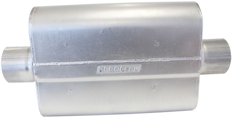 Aeroflow Performance Fabrication 3" Inlet, 3" Outlet, / Straight Aeroflow 5000 Series Mufflers SR