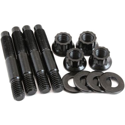 Aeroflow Performance Fabrication & Fasteners Aeroflow Carburettor Stud Kit to Suit 1/2" Spacer, 2.225" (56mm) OAL - Black Finish AF37-1051 SR