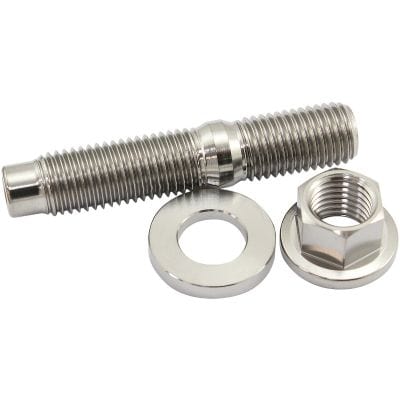 Aeroflow Performance Fabrication & Fasteners Aeroflow M10 x 1.25mm Titanium Stud, Hex Nut and Washer Kit AF55-2006 SR