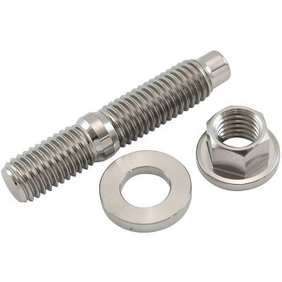Aeroflow Performance Fabrication & Fasteners Aeroflow M10 x 1.50mm Titanium Stud, Hex Nut and Washer Kit AF55-2007 SR