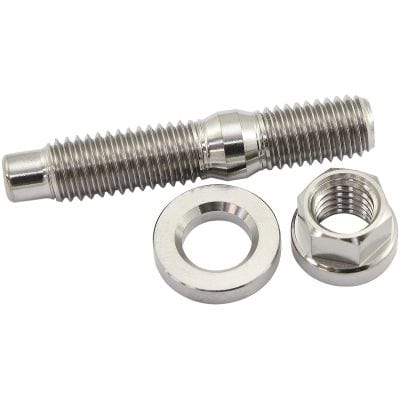 Aeroflow Performance Fabrication & Fasteners Aeroflow M8 x 1.25mm Titanium Stud, Hex Nut and Washer Kit AF55-2005 SR
