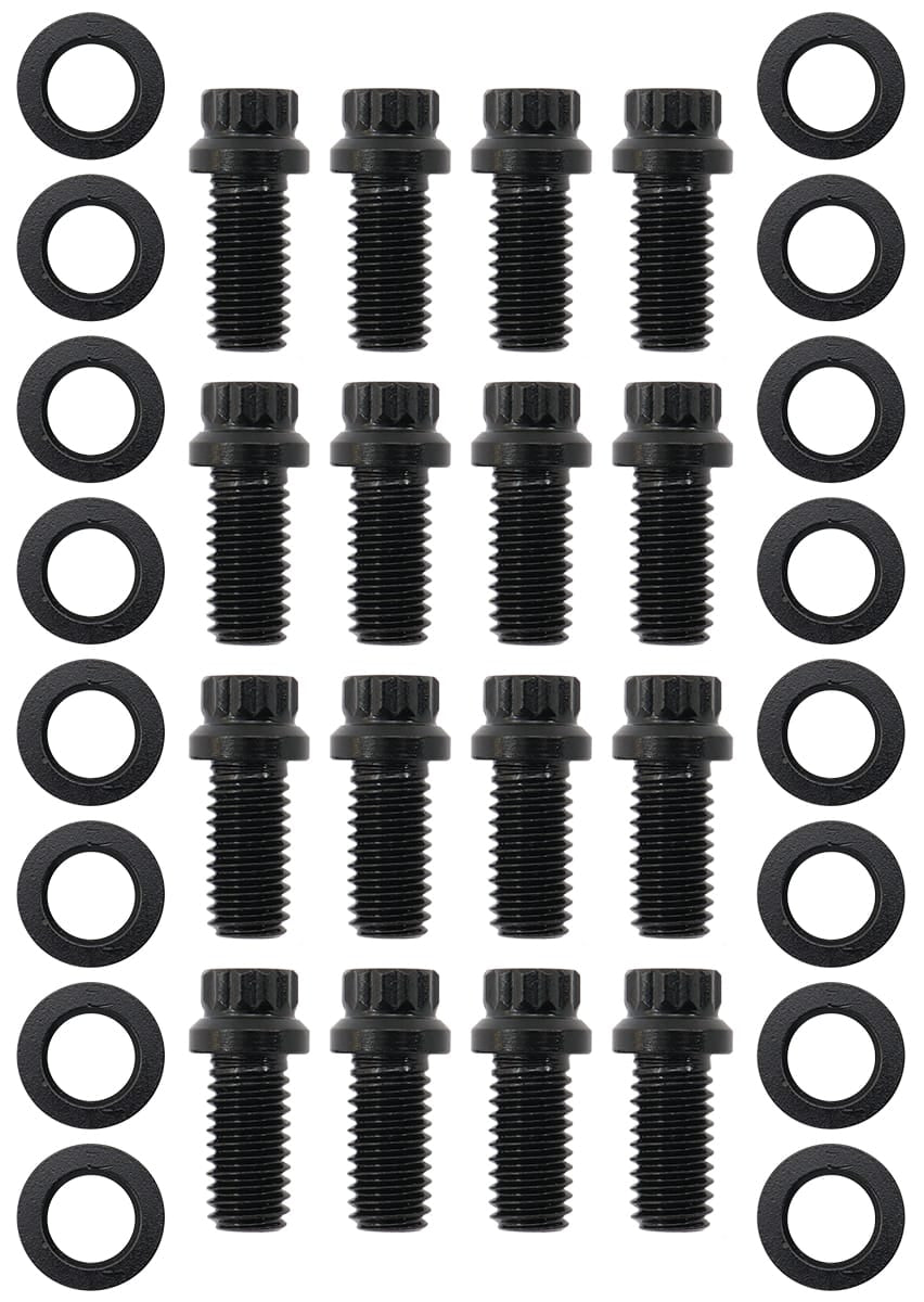 Aeroflow Performance Fabrication & Fasteners Aeroflow Small Block Chev 3/8-16" Header Bolts .750" UHL - Black Finish AF37-1003 SR