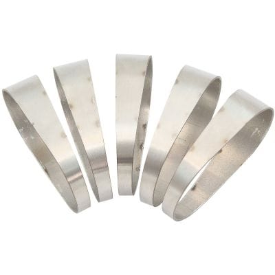 Aeroflow Performance Fabrication & Fasteners Aeroflow Stainless Steel 3" Oval Pie Cuts - Pack of 5 AF9489-3000 SR