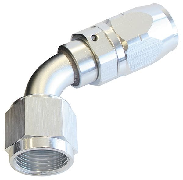 Aeroflow Performance Fittings 16 / Silver 500 Series Cutter Swivel 60° Hose End. Suits 100 & 450 Series Hose SR