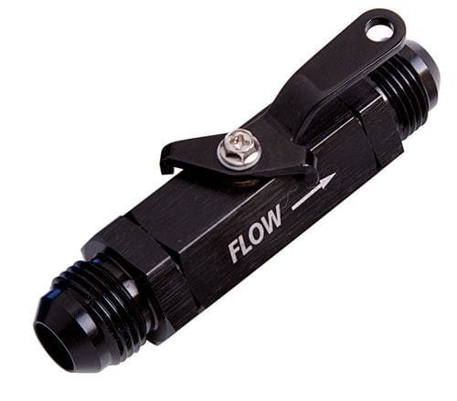 Aeroflow Performance Fuel System 10 / Black Shut Off Valve - Male - Aeroflow - AF1000 SR