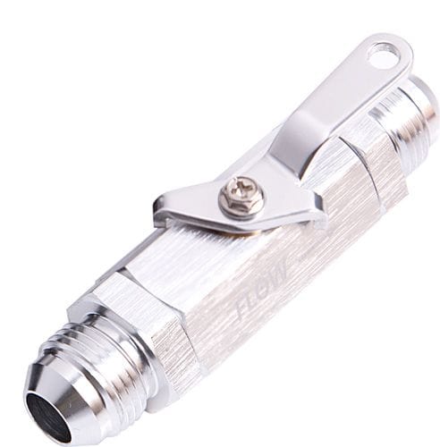Aeroflow Performance Fuel System 12 / Silver Shut Off Valve - Male - Aeroflow - AF1000 SR