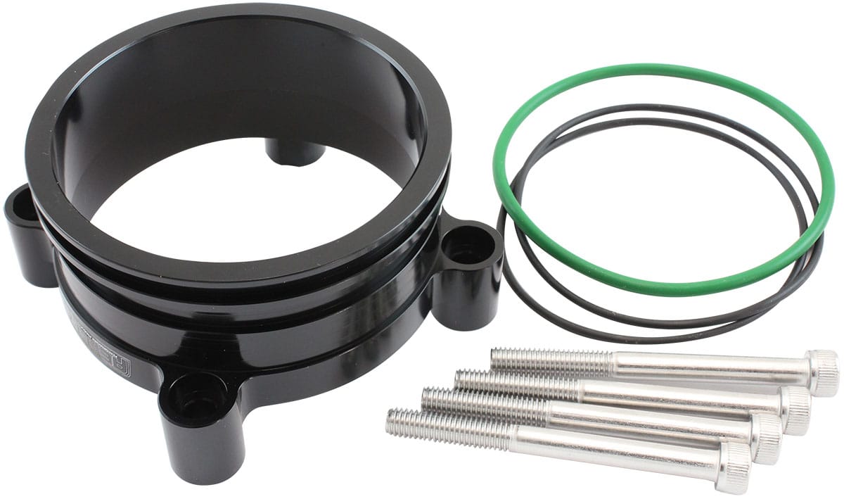 Aeroflow Performance Fuel System Aeroflow Bosch DBW Adapter, Black Finish AF64-2141BLK SR