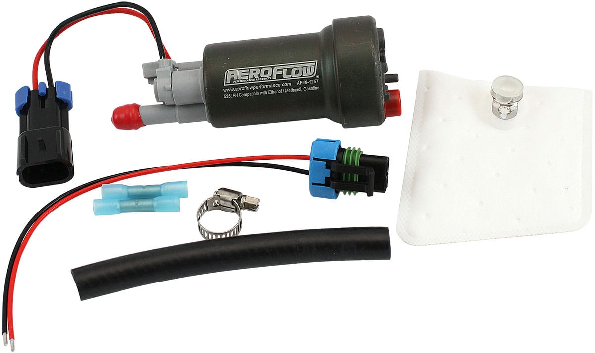Aeroflow Performance Fuel System Aeroflow E85 525 LPH Hi-Flow In-Tank Pump With NO CHECK VALVE AF49-1257 SR