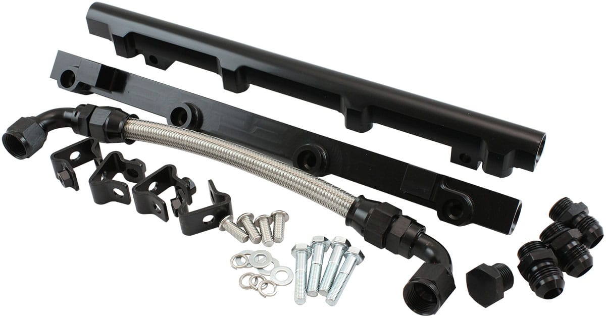 Aeroflow Performance Fuel System Aeroflow GM LS Fuel Rail Kit for Modular Intake Manifolds AF6999-6003 SR